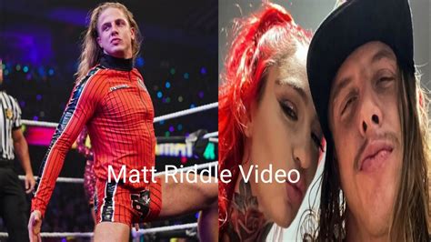 matt riddle leak|Matt Riddle posts a message for his fans after the private video leak